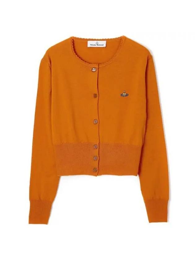 Bea Cropped Cardigan Orange - VIVIENNE WESTWOOD - BALAAN 1