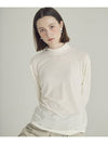 Women's Wool Jersey Turtleneck White - MOTH - BALAAN 2