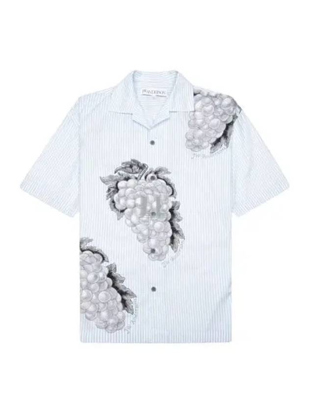 Grape Motif Relax Fit Short Sleeve Shirt Light Blue - JW ANDERSON - BALAAN 2