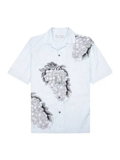 Grape Motif Relax Fit Short Sleeve Shirt Light Blue - JW ANDERSON - BALAAN 2