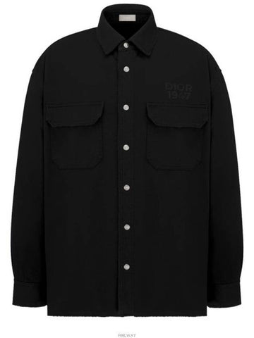 Overshirt Cotton Jacket Black - DIOR - BALAAN 1