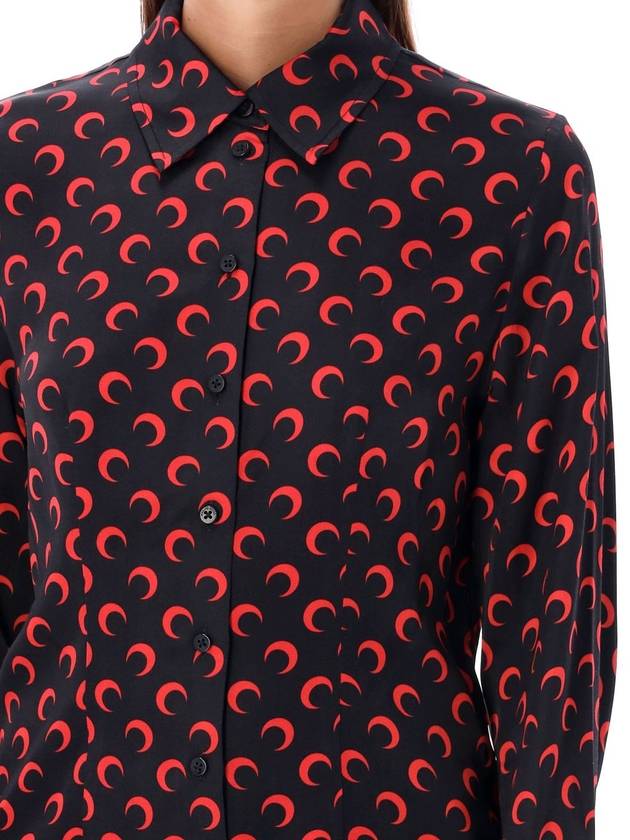 Moon print flou blouse - MARINE SERRE - BALAAN 3