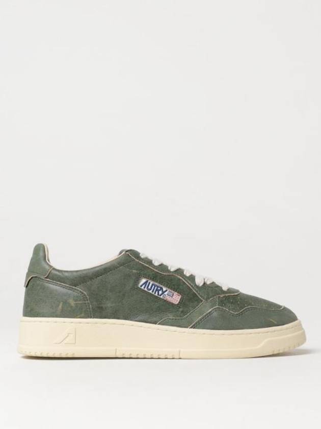 Medalist Leather Low-Top Sneakers Green - AUTRY - BALAAN 1