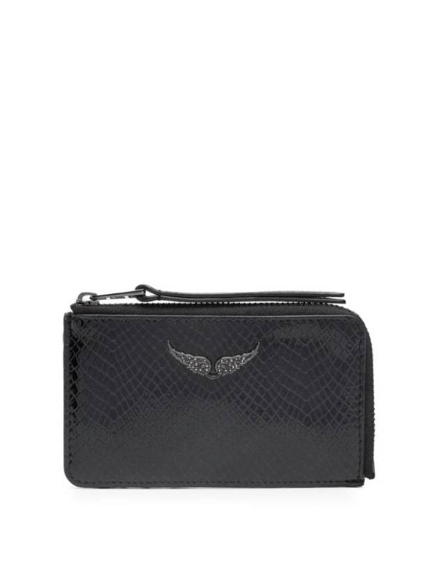 Glossy Python Effect Card Holder LWSG01197 - ZADIG & VOLTAIRE - BALAAN 1