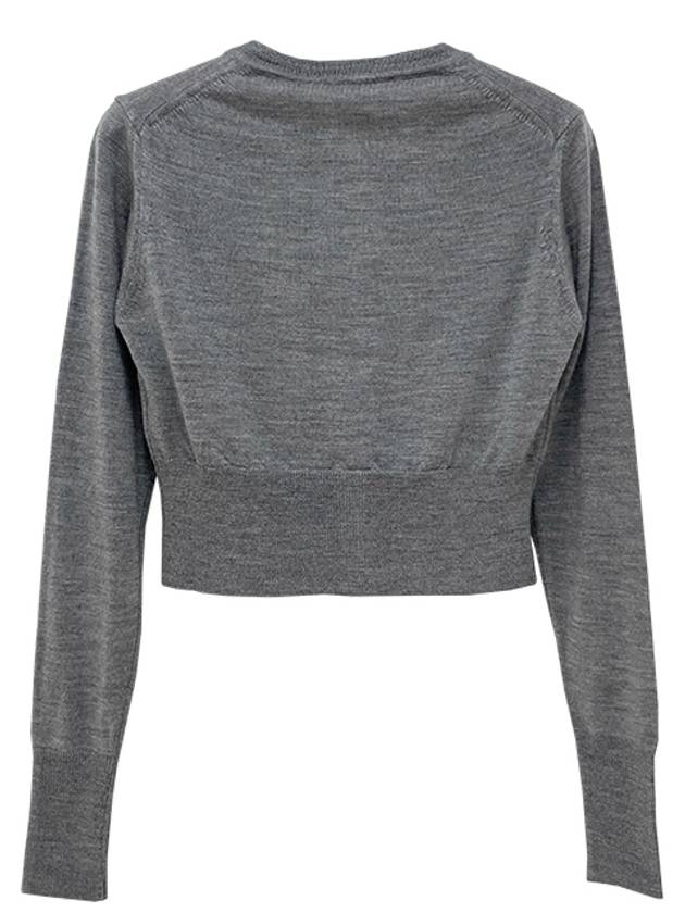 Bea Cropped Cardigan Grey - VIVIENNE WESTWOOD - BALAAN 3