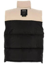 Logo Two Tone High Neck Padded Vest Black - MSGM - BALAAN 8