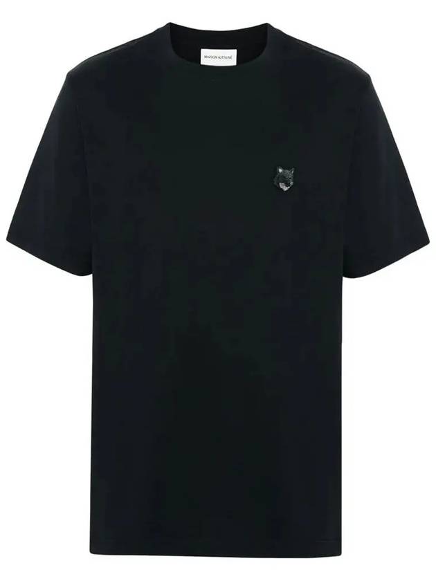 Bold Fox Head Patch Comfort Short Sleeve T-Shirt Black - MAISON KITSUNE - BALAAN 3