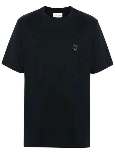 Bold Fox Head Patch Comfort Short Sleeve T-Shirt Black - MAISON KITSUNE - BALAAN 2