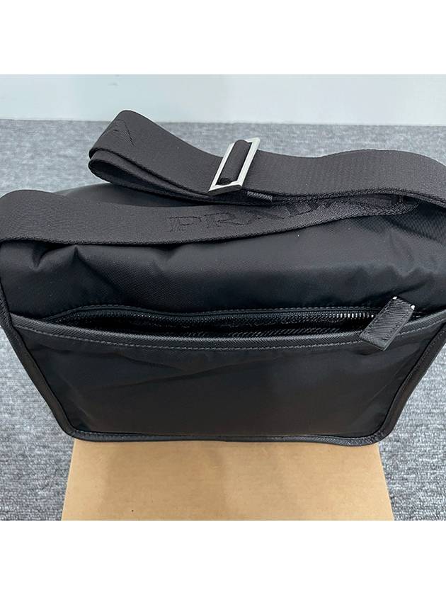 Re-Nylon Saffiano Shoulder Bag Black - PRADA - BALAAN 10