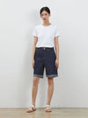 Denim edge cut inner color combination shorts indigo - RYUL+WAI: - BALAAN 4