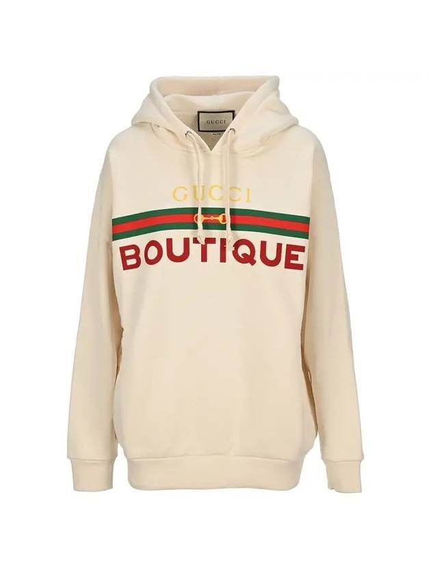 Web Boutique Printing Hoodie Cream - GUCCI - BALAAN 1