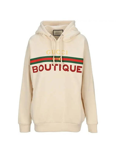 Web Boutique Printing Hoodie Cream - GUCCI - BALAAN 1