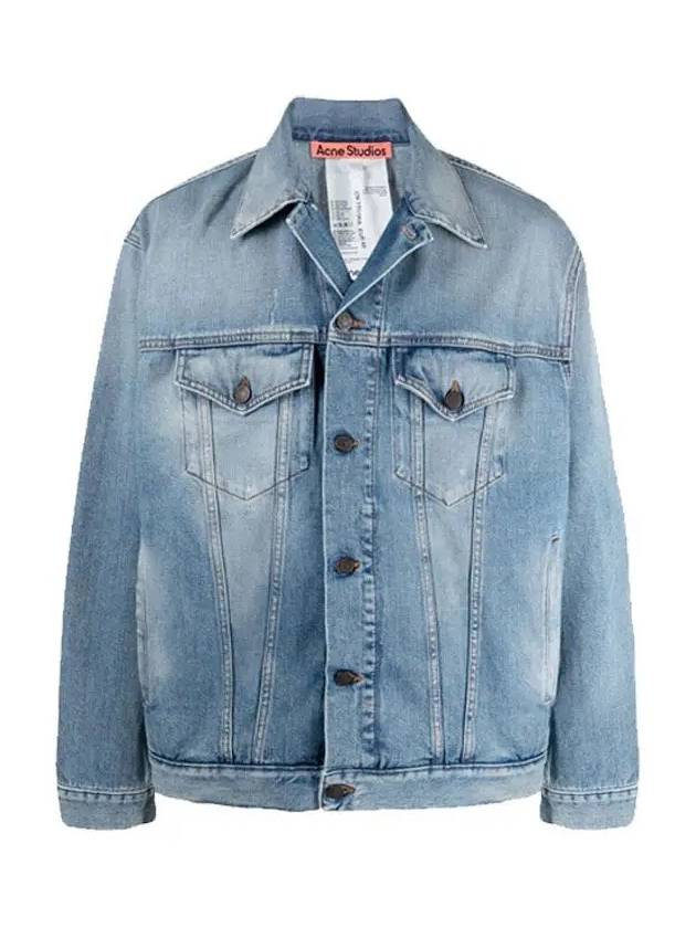 Faded Denim Jacket Mid Blue - ACNE STUDIOS - BALAAN 3