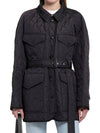 Diamond Quilted Nylon Canvas Field Jacket Black - BURBERRY - BALAAN 5