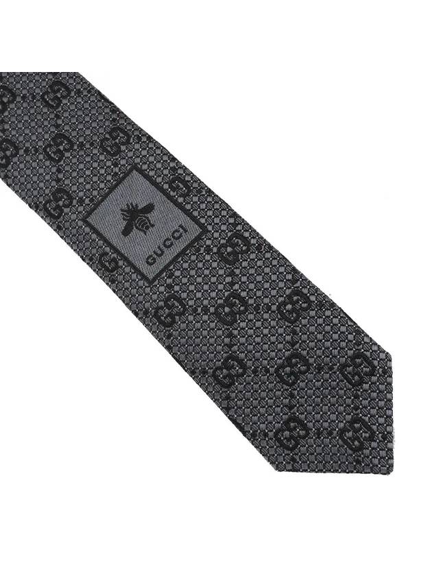 GG Silk Jacquard Neck Tie Grey - GUCCI - BALAAN 6