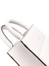 Doudoune Leather Mini Tote Bag White - MONCLER - BALAAN 7