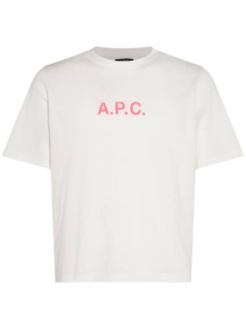 Mae Pique Mesh Short Sleeve T-Shirt White - A.P.C. - BALAAN 1