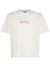 Mae Pique Mesh Short Sleeve T-Shirt White - A.P.C. - BALAAN 1