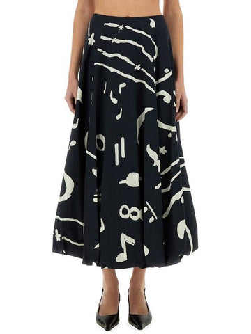 Alysi Printed Skirt - ALYSI - BALAAN 1