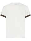 Kids Logo Ribbon Short Sleeve T-Shirt White - FENDI - BALAAN 3