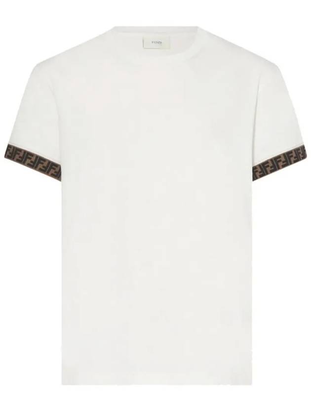 Kids Logo Ribbon Short Sleeve T-Shirt White - FENDI - BALAAN 2