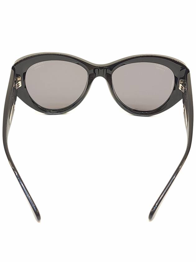 Women s Temple CC Logo Oval Sunglasses Black CH5492 - CHANEL - BALAAN 3