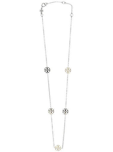 Miller Chain Link Necklace Silver - TORY BURCH - BALAAN 1