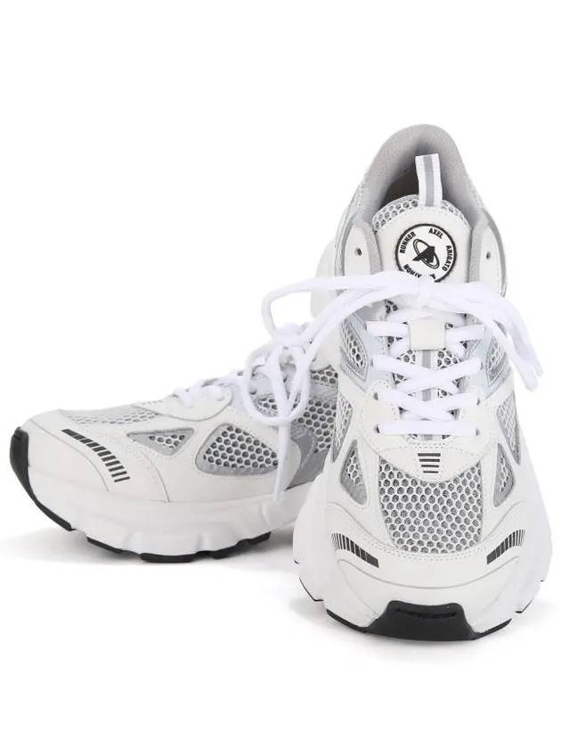 Men's Marathon Runner Low Top Sneakers White Silver - AXEL ARIGATO - BALAAN 5