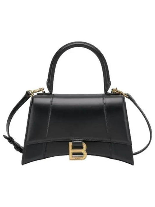 Small hour glass tote bag black handbag - BALENCIAGA - BALAAN 1