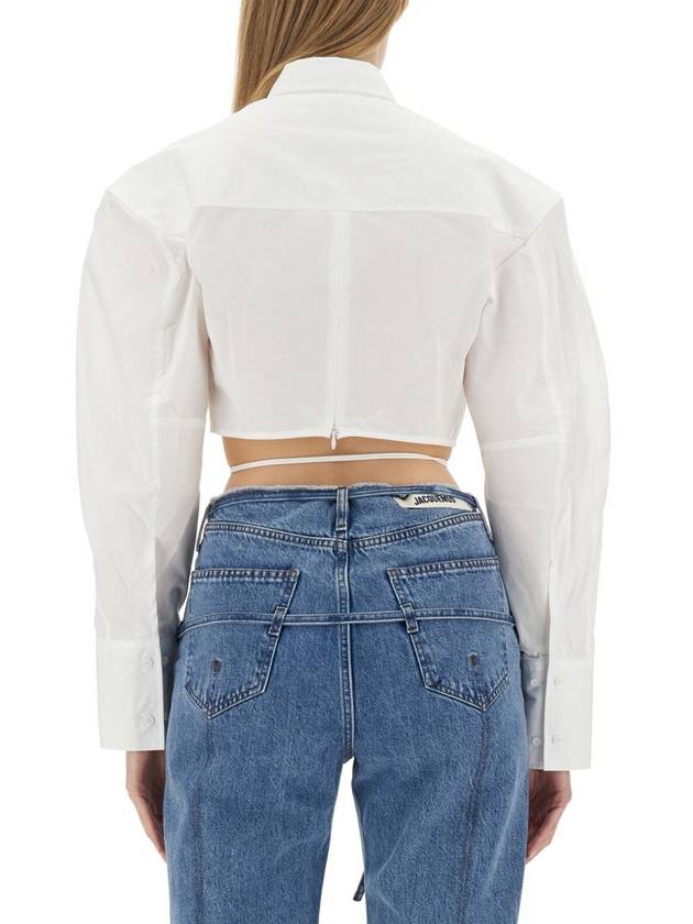 Shirt 231SH0341454 100 White - JACQUEMUS - BALAAN 4