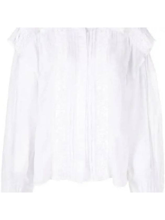 Georgina Lace Shirt White HT234522A039E20WH - ISABEL MARANT - BALAAN 1