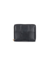 Intrecciato Zip Around Half Wallet Black - BOTTEGA VENETA - BALAAN 2