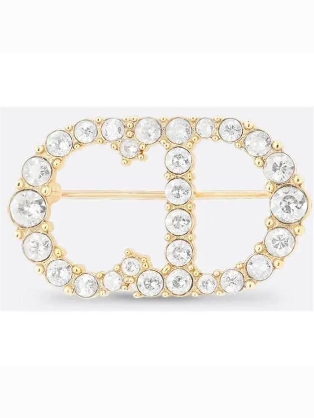 Clair D Lune Crystals Brooch Gold - DIOR - BALAAN 2