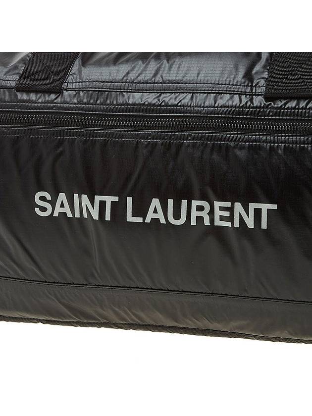 Nylon Zipper Pocket Duffel Bag Black - SAINT LAURENT - BALAAN 8