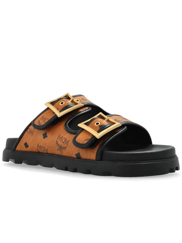 MCM Monogram Slides, Men's, Brown - MCM - BALAAN 4