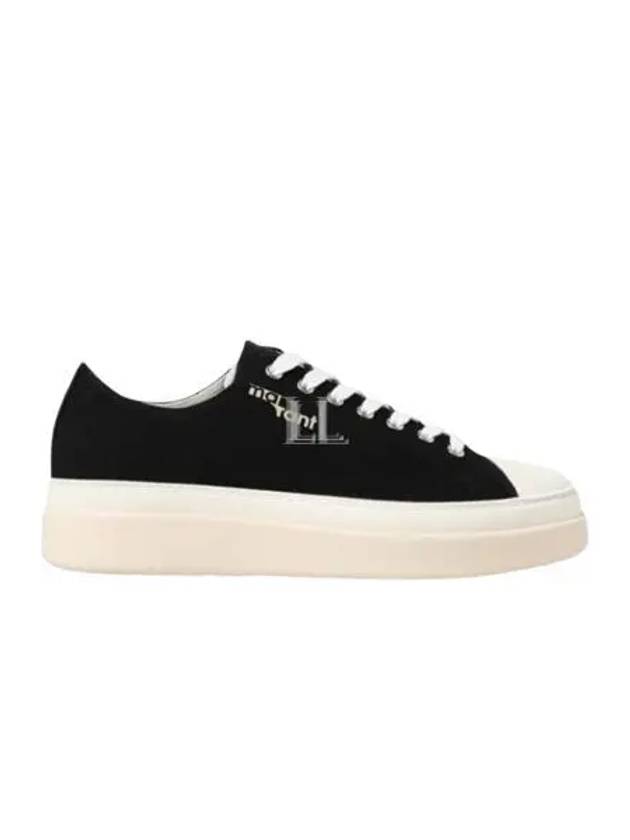 Austin Logo Print Platform Low Top Sneakers Black - ISABEL MARANT - BALAAN 2