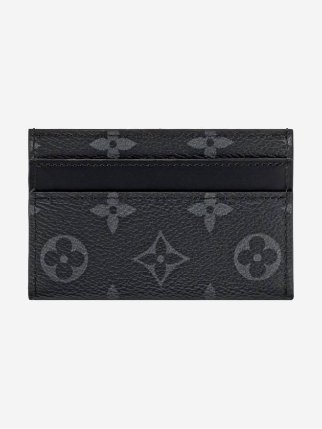 Monogram Eclipse Double Card Wallet Black - LOUIS VUITTON - BALAAN 3