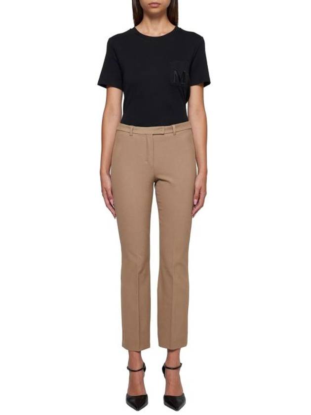 Umanita Cotton Crop Pants Beige - MAX MARA - BALAAN 5