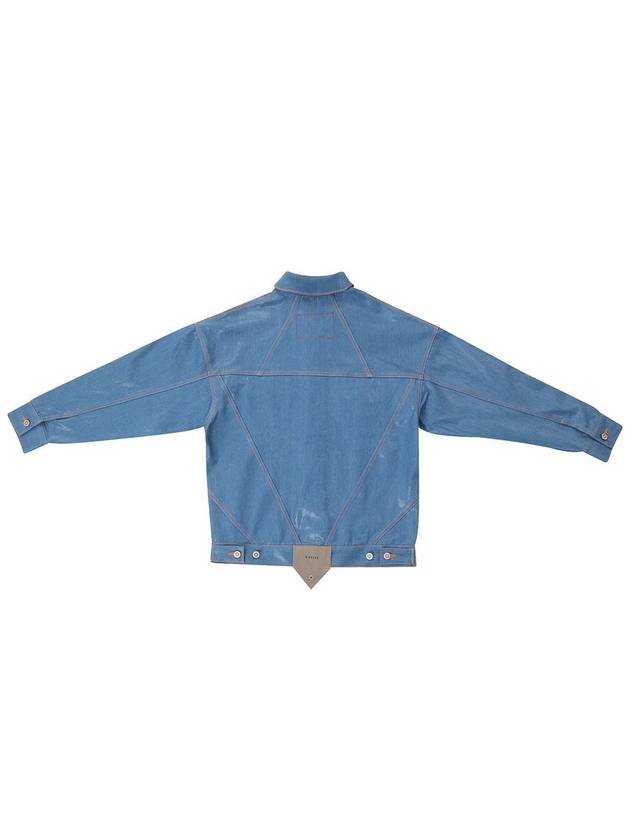 GLIDING WING COATING DENIM JACKET LIGHT BLUE - KAEISS - BALAAN 6