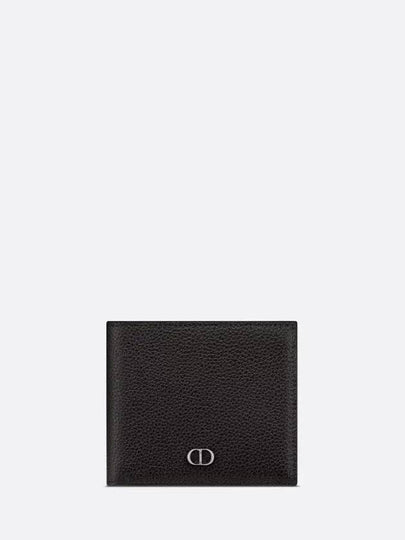 Grain Leather Signature Half Wallet Black - DIOR - BALAAN 2