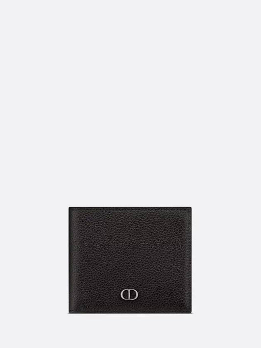 Grain Leather Signature Half Wallet Black - DIOR - BALAAN 2