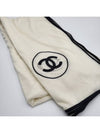 CC Logo Cashmere Silk Scarf Ivory - CHANEL - BALAAN 5