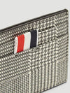 Houndstooth Check Card Holder Black White MAW020B 06741 980 - THOM BROWNE - BALAAN 5