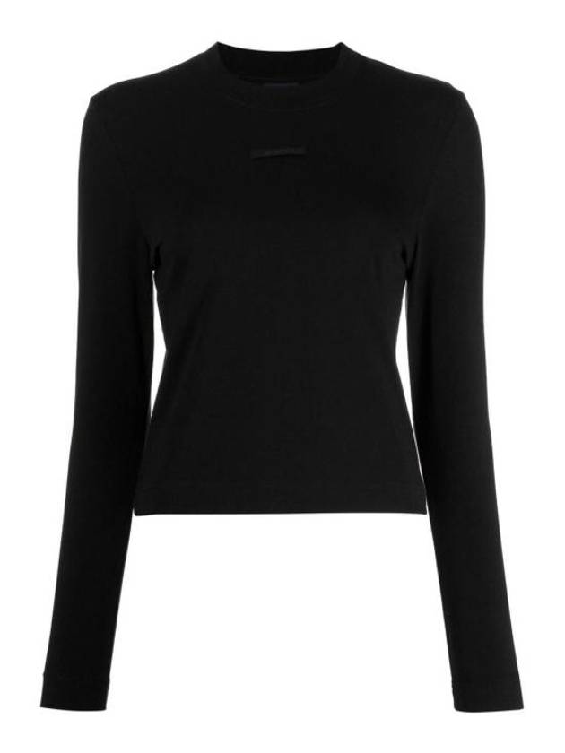 Le Gros Grain Manches Long Sleeve T-Shirt Black - JACQUEMUS - BALAAN 2