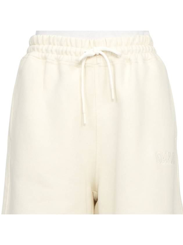 Embroidered Logo Track Shorts Beige - GANNI - BALAAN 7