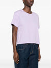 Jen Logo Short Sleeve T-shirt Lavande - A.P.C. - BALAAN 4