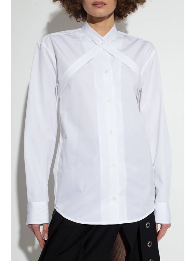 logo embroidery shirt OWGE014F23FAB0010100 - OFF WHITE - BALAAN 4