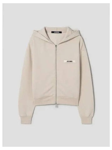 Jacquemus Men s Le Hooded Sweatshirt Hoodie Zip up Gro Grain Beige Domestic Product GM0024071072571 - JACQUEMUS - BALAAN 1