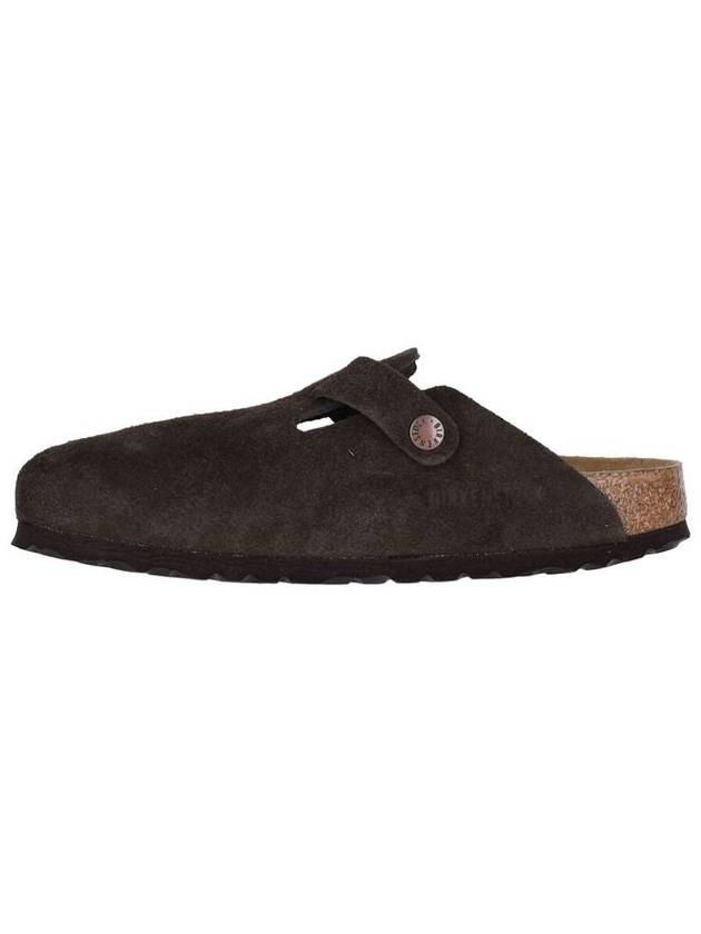 'Boston' Brown Slip-On Mules With Buckle In Suede Woman - BIRKENSTOCK - BALAAN 3