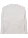 Logo Print Cotton Long Sleeve T-Shirt White - JIL SANDER - BALAAN 3